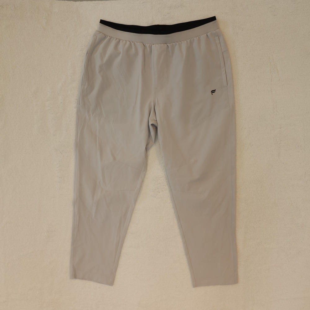 Fabletics The Fundamental Pant Men's Large L Mineral Grey Stretch Sweat Wicking
